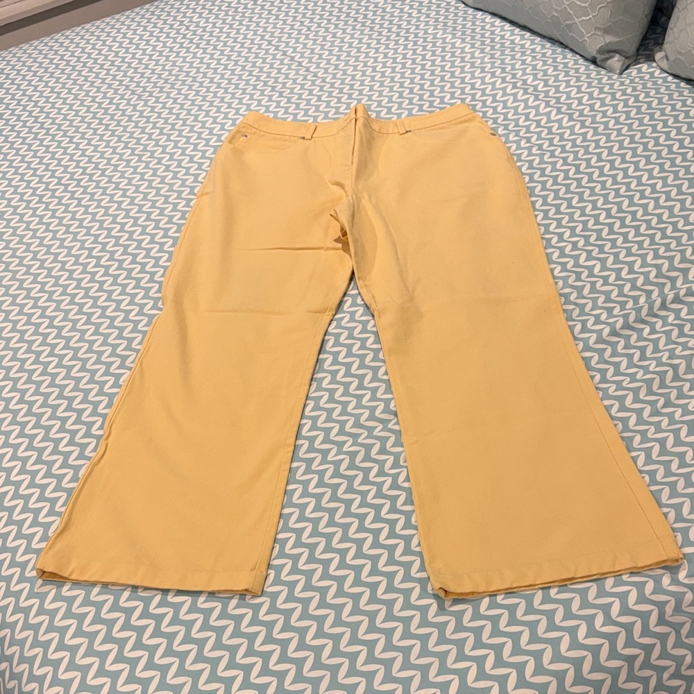 Chic Yellow Flare Pants